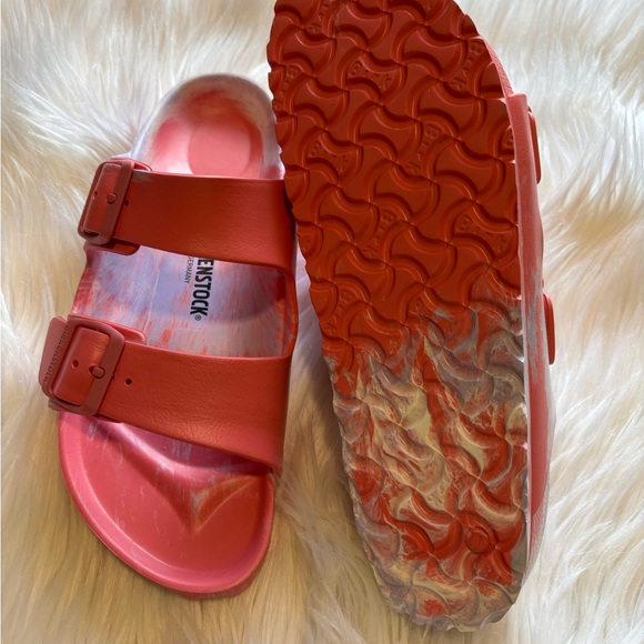 NWT Birkenstock Arizona EVA Slide Sandal Watermelon Multi Size 10.5 - Picture 3 of 8